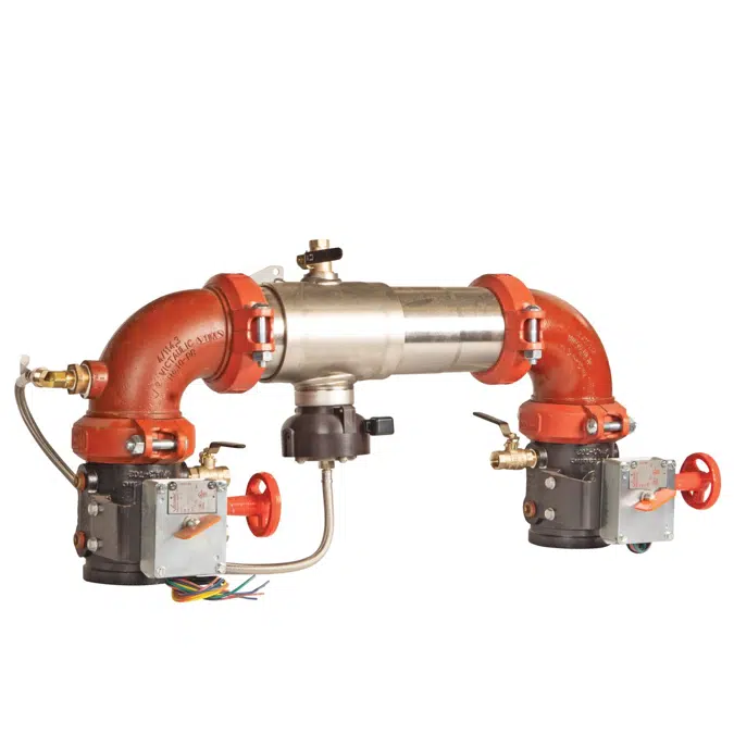 Stainless Steel Reduced Pressure Zone Assembly Backflow Preventers with Flood Sensor, 2 1/2 - 10 Inch Sizes - C400-FS