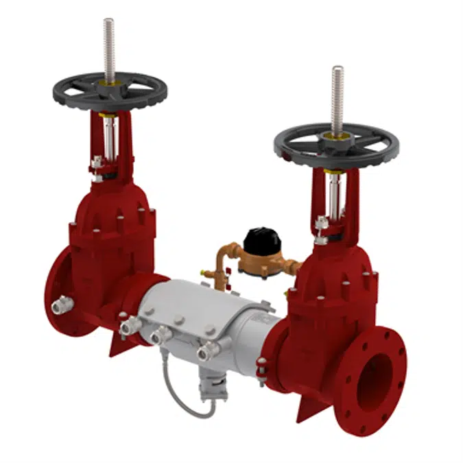 Lightweight Stainless Steel Reduced Pressure Detector Type II Assemblies with Integral Butterfly or OSY Shutoffs - Deringer 50/50G