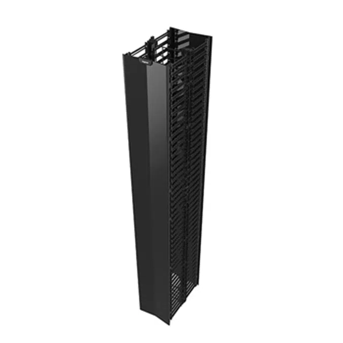 Q-Series Vertical Manager, 8' H X 12" Wide, Double Sided