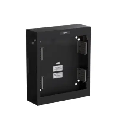 Compact Edge Cabinet, 4 RU, Plexiglass Door - Black 이미지