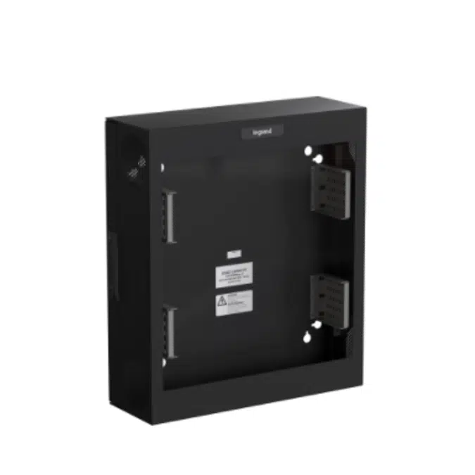 Compact Edge Cabinet, 4 RU, Plexiglass Door - Black