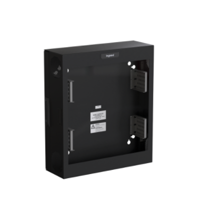 Image for Compact Edge Cabinet, 4 RU, Plexiglass Door - Black
