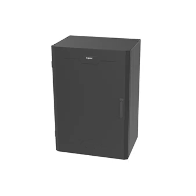 8RU Vertical Wall-Mount Cabinet, Full Door, 36"H