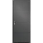 porte d’entrée en aluminium passage – modèle amande