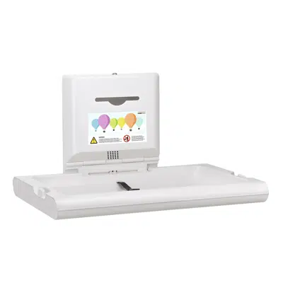 bilde for Horizontal baby changing station with ionizer made of white polypropylene 