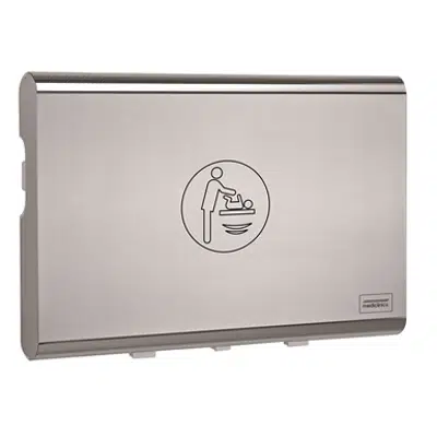 afbeelding voor Horizontal baby changing station BabyMedi stainless steel