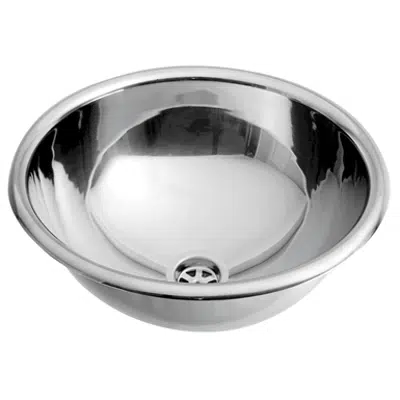 bild för Stainless steel round washbasin