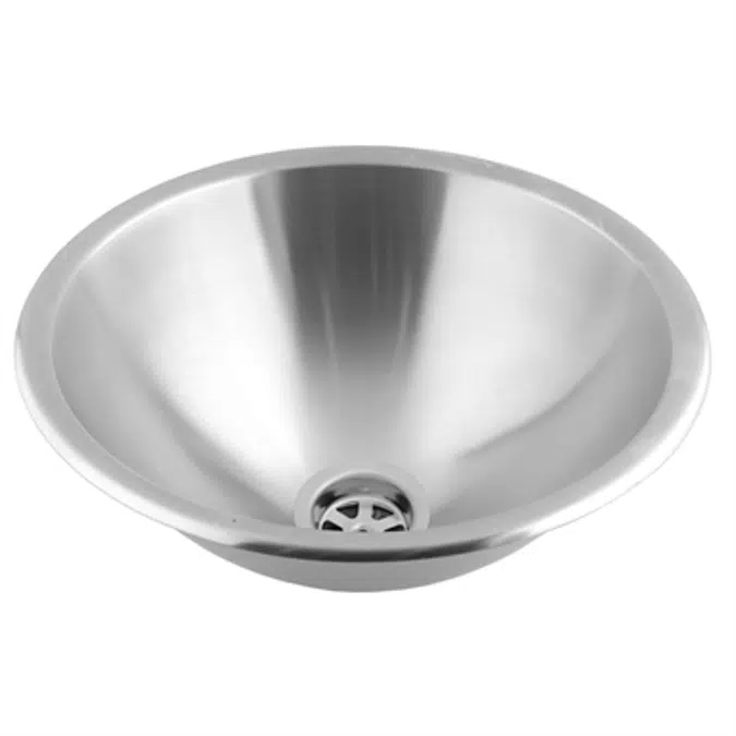 Stainless steel round washbasin