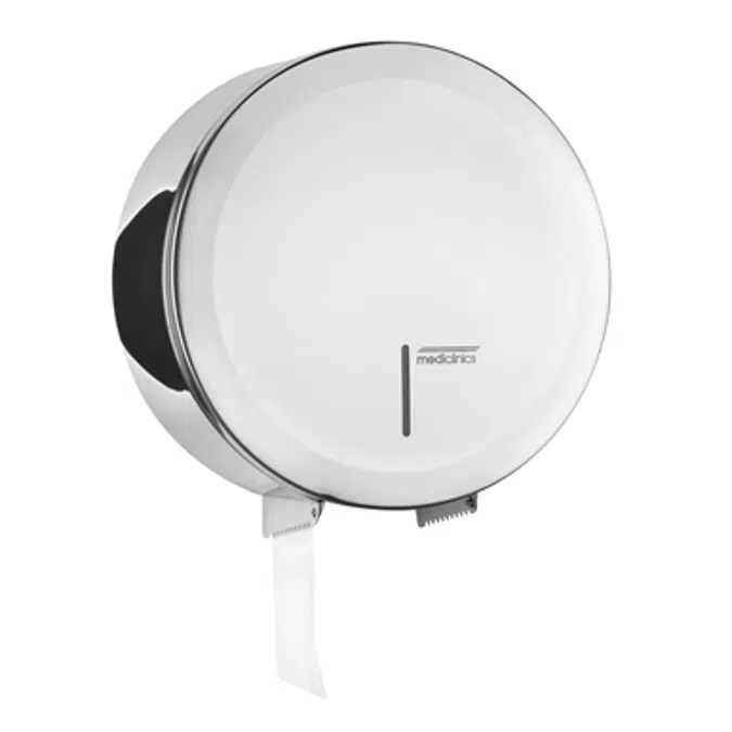 Industrial stainless steel toilet roll paper dispenser Ø 275 mm