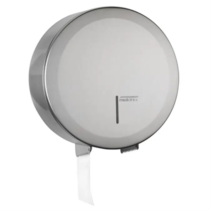 Industrial stainless steel toilet roll paper dispenser Ø 230 mm