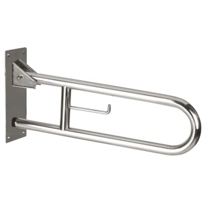 Vertical stainless steel swing grab bar