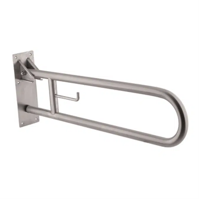 Vertical stainless steel swing grab bar