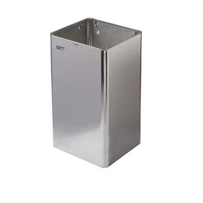 Image for Open stainless steel waste receptacle 