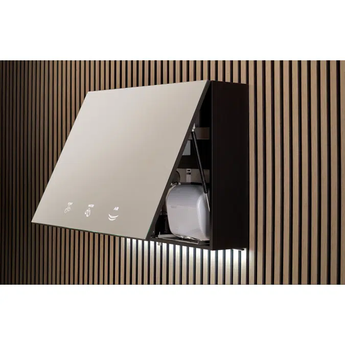 M17A-BTM24 - AUTOMATIC HAND DRYER WITH BRACKET TO INSTALL BEHIND THE MIRROR