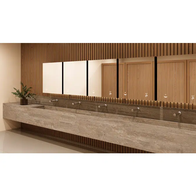 M17A-BTM24 - AUTOMATIC HAND DRYER WITH BRACKET TO INSTALL BEHIND THE MIRROR