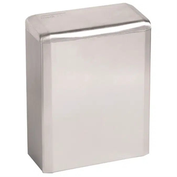 Stainless steel wall mounted sanitary napkin container with lid 