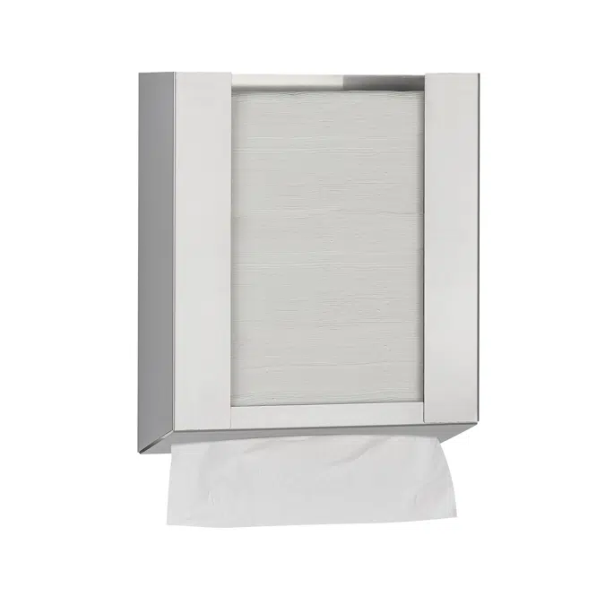 Behind the mirror stainless steel towel paper dispenser