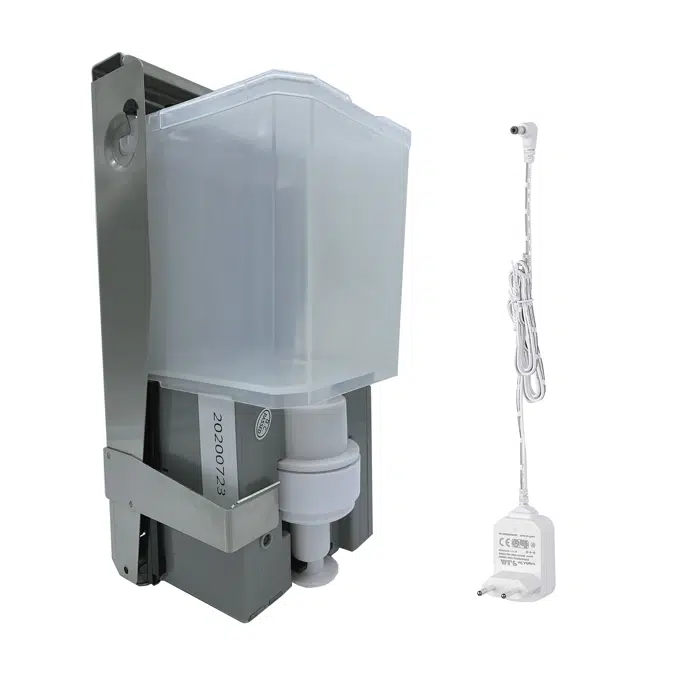 Behind the mirror automatic liquid soap/hand sanitiser dispenser