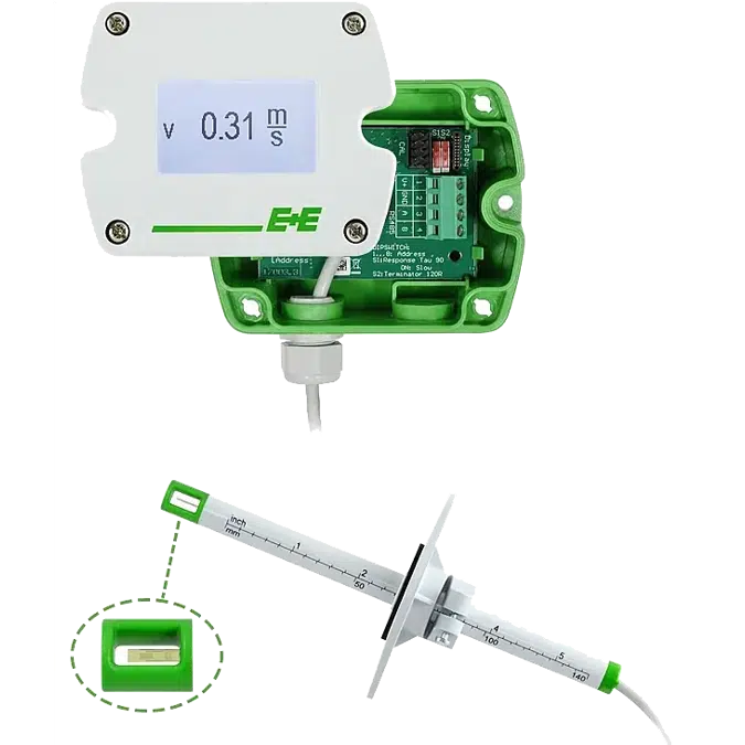 E+E EE660 - Low‑Velocity Airflow Transmitter (Laminar Flow Applications)