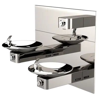 Image for Model 1011HPS-1920HPS, ADA Polished Vandal-Resistant Dual Fountain and Bottle Filler