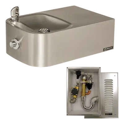 Image for Model 1109FRB, Barrier-Free Freeze Resistant Wall Mount Fountain with 6521FR In-Wall Valve