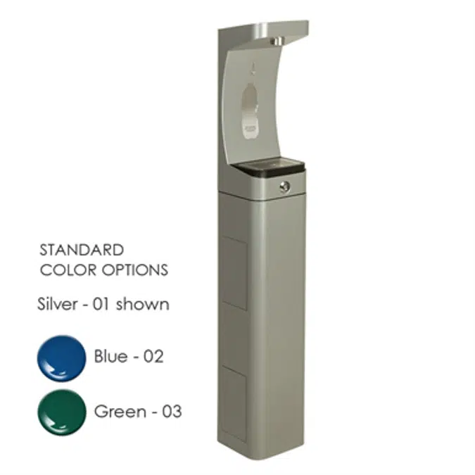 Model 3610FR, Modular Outdoor Freeze Resistant Bottle Filler