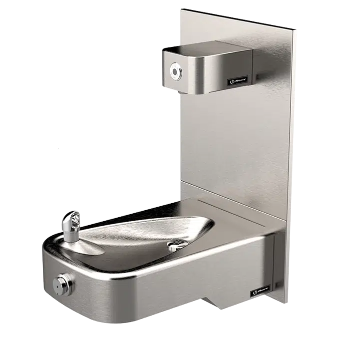 Model 1107L-1920HO, ADA Low Profile Wall-Mount Fountain and Touchless Bottle Filler