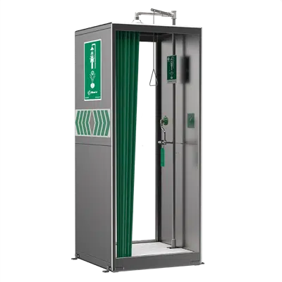 изображение для Model 8606SS, AXION® MSR Stainless Steel Walk-Through Booth Enclosed Shower and Eye/Face Wash