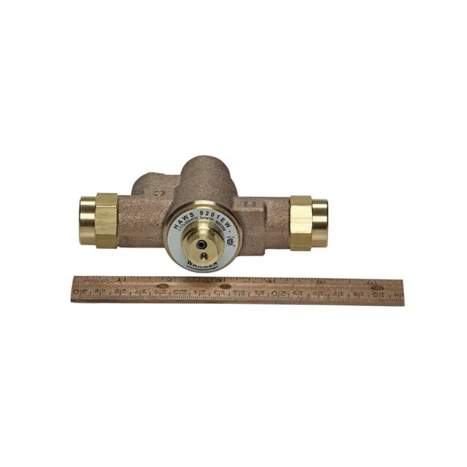Haws 9201EW - Thermostatic Mixing Valve, 10 GPM with 3.8 GPM Cold Bypass