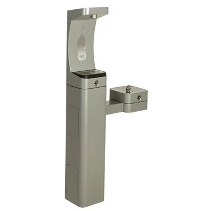 Model 3611FR, Modular Outdoor Freeze Resistant Bottle Filler and Drinking Fountain