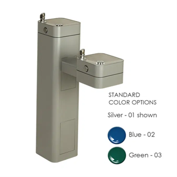 Model 3602, Modular Outdoor Double Drinking Fountain