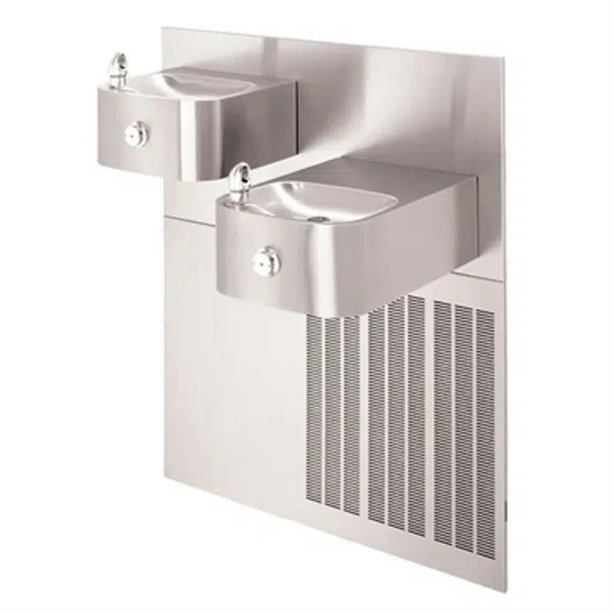 Model H1119.8, "Hi-Lo" Wall Mounted Stainless Steel Electric Water Coolers