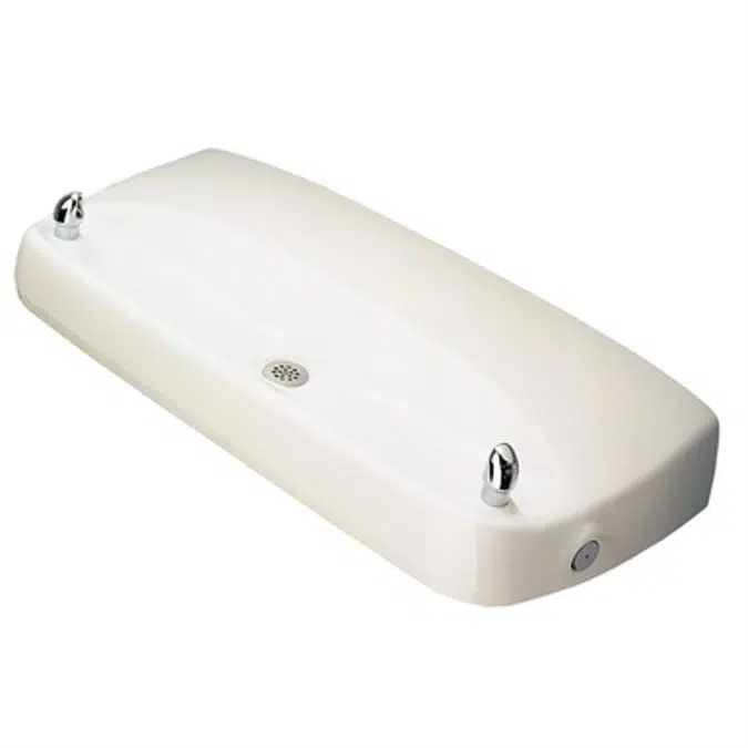 Model 1431, Wall Mounted Two Bubbler Drinking Fountain
