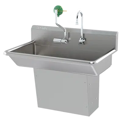 Model 7661 - Hand Wash Sink with Axion Eye/Face Wash için görüntü