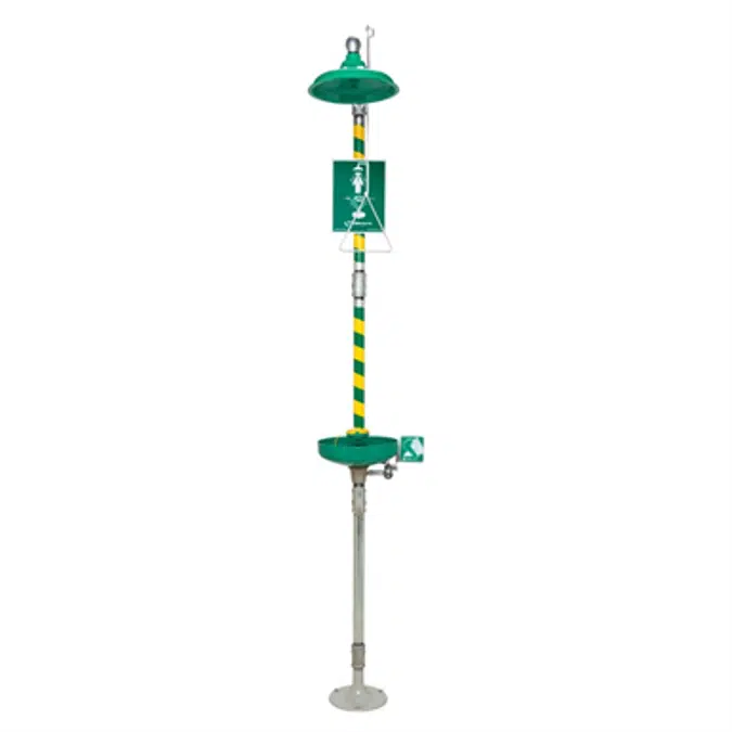 Model 8320-8325, Combination Shower and Eye/Face Wash with AXION® MSR Eye/Face Wash and Showerhead