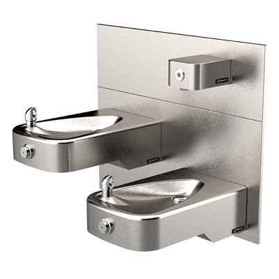 Image for Model 1117LN-1920HO, ADA Low Profile Dual Wall-Mount Fountain and Touchless Bottle Filler