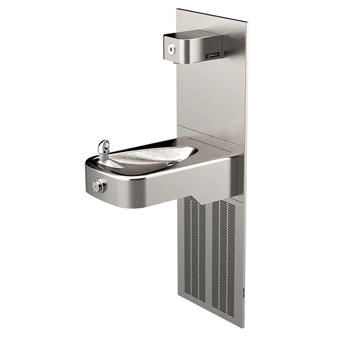 Model H1107.8-1920HO, ADA Wall-Mount Chilled Drinking Fountain and Touchless Bottle Filler