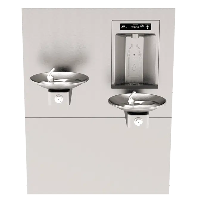 Haws 1011HSA RIVIVE™ Hydration Station™ Recessed Bottle Filler with HI-LO Fountains