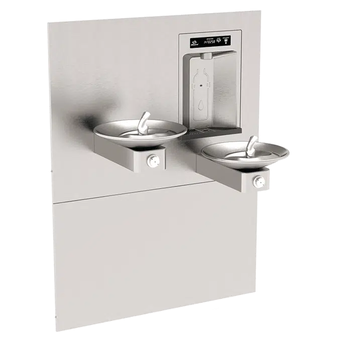 Haws 1011HSA RIVIVE™ Hydration Station™ Recessed Bottle Filler with HI-LO Fountains