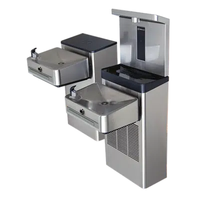 Image for Model 1212SFH, Wall Mount Hi-Lo ADA Filtered Touchless Water Cooler and Bottle Filler