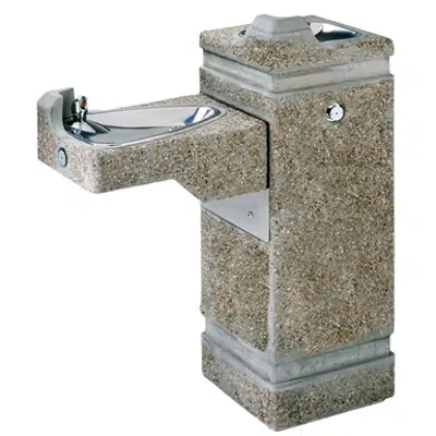 画像 Model 3150, "Hi-Lo" Concrete Pedestal Drinking Fountain