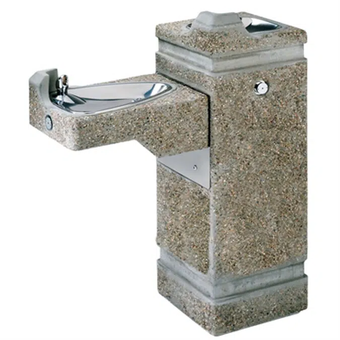 Model 3150, "Hi-Lo" Concrete Pedestal Drinking Fountain