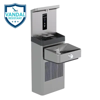 Image for Model 1211SFV Vandal Resistant Filtered Bottle Filling Station with Single ADA Drinking Fountain Chilled