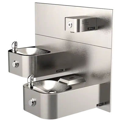 Image for Model 1119.14-1920HO, ADA Vandal-Resistant Drinking Dual Fountain and Motion-Activated Bottle Filler