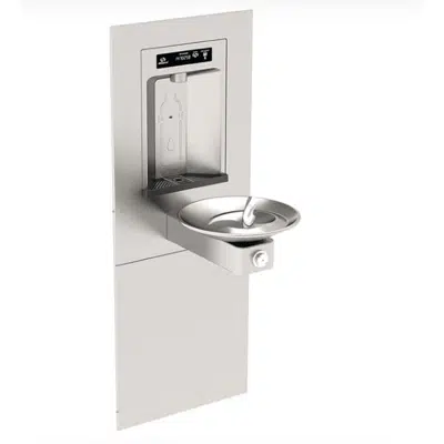 Image for Haws 1001HSA RIVIVE Hydration Station Recessed Bottle Filler with Drinking Fountain, Non-Refrigerated