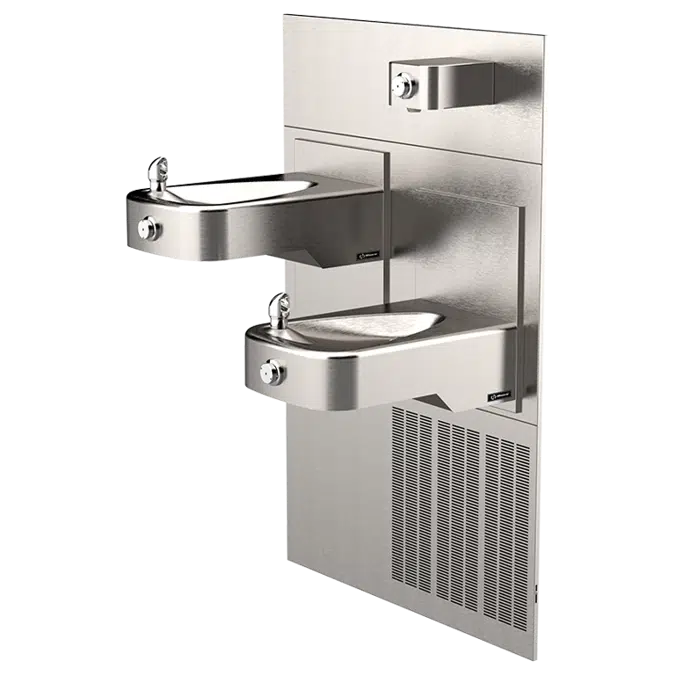 Model H1117.8-1920, ADA Vandal-Resistant Chilled Adjustable Drinking Fountain and Bottle Filler