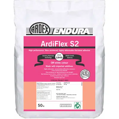 Ardiflex S2 High performance, fibre reinforced, highly deformable tile/stone adhesive图像