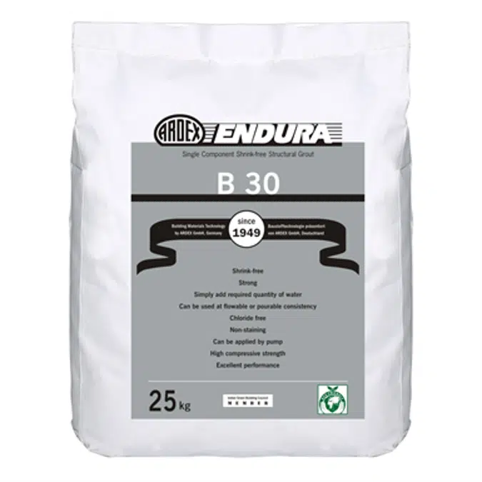 B 30 - High strength, cementitious, non-shrink precision grout