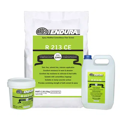 R 213 CE - Epoxy modified cementitious self smoothing floor screed图像