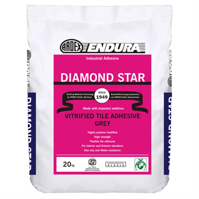 DIAMOND STAR - High performance, polymer modified, non-slip adhesive